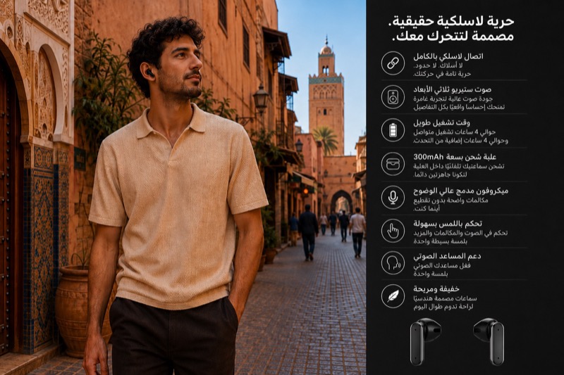 سماعات بلوتوث لاسلكية TREQA - نمط الحياة